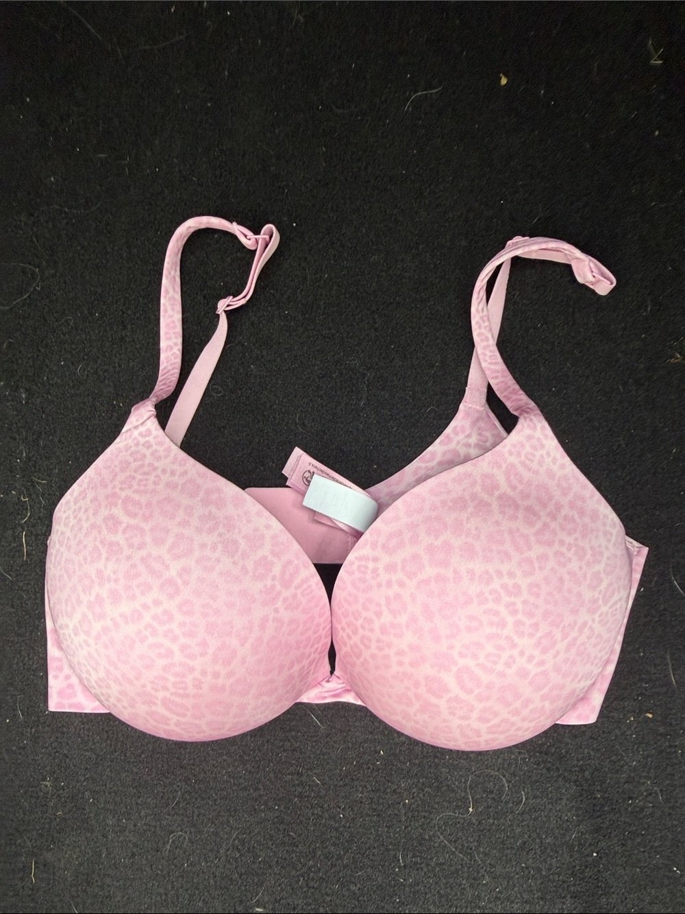 SKIMS Light Pink Leopard Print T-Shirt Bra